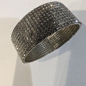 Sparkling Silver Coloured Rhinestone Bracelet